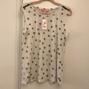 Printed Embellished Tank Top